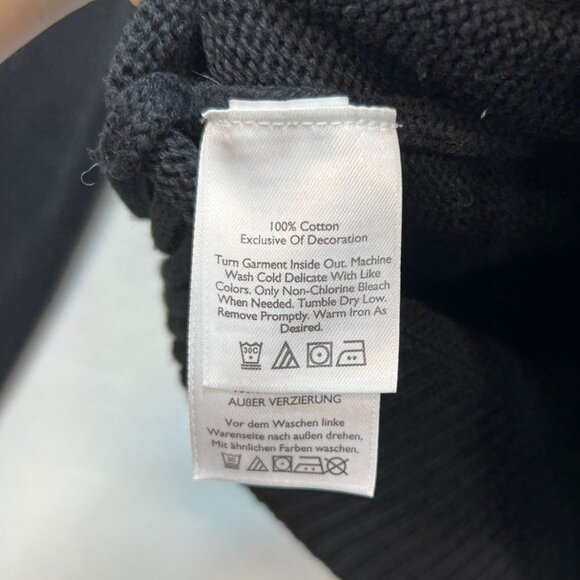 Eddie Bauer Mens Henley Sweater Large Black Pullover Knit Casual Travel Classic - Picture 3 of 13